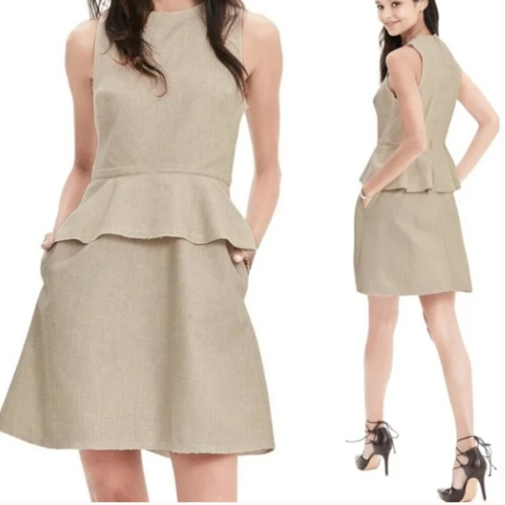Banana Republic Sheath Peplum style dress